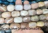 MSBS21 15 inches 12*16mm - 13*18mm faceted nuggets moonstone beads MSBS21 15 inches 12*16mm - 13*18mm faceted nuggets moonstone beads
