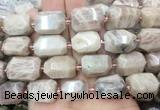 MSBS22 15 inches 13*18mm - 15*20mm faceted nuggets moonstone beads MSBS22 15 inches 13*18mm - 15*20mm faceted nuggets moonstone beads