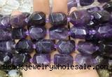 NABS07 15 inches 13*18mm - 15*20mm faceted nuggets amethyst beads NABS07 15 inches 13*18mm - 15*20mm faceted nuggets amethyst beads