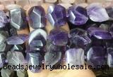NABS08 15 inches 15*20mm - 18*25mm faceted freeform amethyst beads NABS08 15 inches 15*20mm - 18*25mm faceted freeform amethyst beads