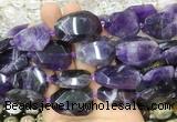 NABS09 15 inches 18*25mm - 22*30mm faceted freeform amethyst beads NABS09 15 inches 18*25mm - 22*30mm faceted freeform amethyst beads