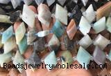 NGBS103 15 inches 13*22mm - 15*25mm faceted marquise colorful amazonite beads