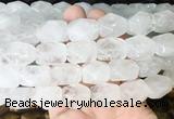 NGBS158 15 inches 13*18mm faceted nuggets white crystal gemstone beads