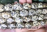 NGBS173 15 inches 13*18mm faceted nuggets dalmatian jasper gemstone beads