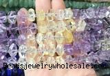 NGBS207 15 inches 8*12mm - 10*14mm faceted nuggets ametrine beads