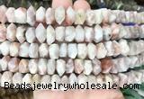 NGBS210 15 inches 8*12mm - 10*14mm faceted nuggets sunstone beads