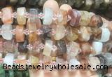 NGBS217 15 inches 10*14mm - 12*16mm faceted nuggets pink quartz beads NGBS217 15 inches 10*14mm - 12*16mm faceted nuggets pink quartz beads