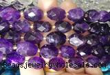 NGBS238 15 inches 8*12mm - 12*16mm faceted nuggets amethyst beads NGBS238 15 inches 8*12mm - 12*16mm faceted nuggets amethyst beads