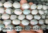 NGBS239 15 inches 8*12mm - 12*16mm faceted nuggets amazonite beads NGBS239 15 inches 8*12mm - 12*16mm faceted nuggets amazonite beads