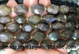 NGBS246 15 inches 8*12mm - 12*16mm faceted nuggets labradorite beads NGBS246 15 inches 8*12mm - 12*16mm faceted nuggets labradorite beads
