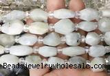 NGBS249 15 inches 8*12mm - 12*16mm faceted nuggets moonstone beads NGBS249 15 inches 8*12mm - 12*16mm faceted nuggets moonstone beads