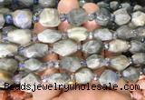 NGBS250 15 inches 8*12mm - 12*16mm faceted nuggets labradorite beads NGBS250 15 inches 8*12mm - 12*16mm faceted nuggets labradorite beads