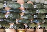 NGBS255 15 inches 8*20mm - 12*30mm faceted nuggets labradorite beads NGBS255 15 inches 8*20mm - 12*30mm faceted nuggets labradorite beads