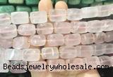 NGBS273 15 inches 12*16mm - 13*18mm nuggets rose quartz beads wholesale NGBS273 15 inches 12*16mm - 13*18mm nuggets rose quartz beads wholesale