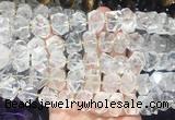 NGBS275 15 inches 10*14mm - 12*16mm faceted nuggets white crystal beads wholesale NGBS275 15 inches 10*14mm - 12*16mm faceted nuggets white crystal beads wholesale