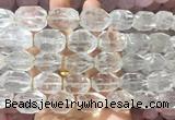 NGBS277 15 inches 10*14mm - 12*16mm faceted nuggets white crystal beads wholesale NGBS277 15 inches 10*14mm - 12*16mm faceted nuggets white crystal beads wholesale