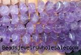NGBS288 15 inches 13*18mm - 15*20mm faceted nuggets lavender amethyst beads wholesale NGBS288 15 inches 13*18mm - 15*20mm faceted nuggets lavender amethyst beads wholesale