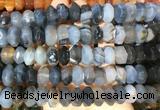 NGBS296 15 inches 8*14mm - 10*16mm faceted nuggets agate beads wholesale NGBS296 15 inches 8*14mm - 10*16mm faceted nuggets agate beads wholesale