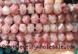 NGBS315 15 inches 10*14mm - 12*16mm nuggets pink rhodonite beads wholesale NGBS315 15 inches 10*14mm - 12*16mm nuggets pink rhodonite beads wholesale