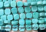 NGBS320 15 inches 14*16mm nuggets amazonite gemstone beads wholesale NGBS320 15 inches 14*16mm nuggets amazonite gemstone beads wholesale