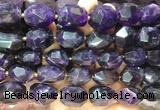 NGBS331 15 inches 13*18mm - 15*20mm faceted nuggets amethyst beads wholesale NGBS331 15 inches 13*18mm - 15*20mm faceted nuggets amethyst beads wholesale