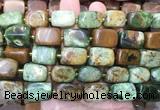 NGBS344 15 inches 12*16mm - 13*18mm nuggets green opal beads wholesale NGBS344 15 inches 12*16mm - 13*18mm nuggets green opal beads wholesale