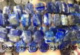 NGBS66 15 inches 13*18mm - 15*20mm faceted freeform lapis lazuli beads