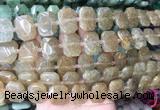 NGBS74 15 inches 13*18mm - 15*20mm faceted freeform quartz beads