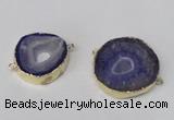 NGC479 25*30mm - 35*40mm freefrom druzy agate gemstone connectors