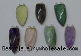 NGC5155 16*35mm - 18*40mm arrowhead mixed gemstone connectors