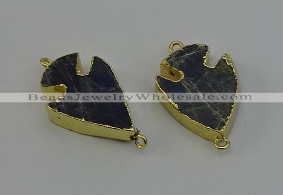 NGC5388 20*35mm - 25*40mm arrowhead labradorite connectors