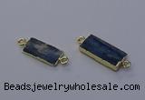 NGC5666 10*20mm - 11*22mm rectangle blue kyanite connectors