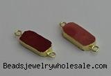 NGC5688 10*22mm - 10*25mm freeform mookaite gemstone connectors