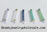 NGC7020 3*32mm cuboid  mixed gemstone connectors wholesale