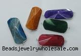 NGC87 25*45mm - 22*55mm agate gemstone connectors wholesale