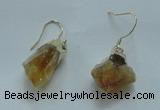 NGE08 13*18mm - 15*20mm nuggets citrine gemstone earrings wholesale