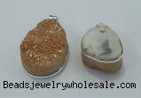 NGP1001 25*35mm - 35*45mm freeform druzy agate beads pendant