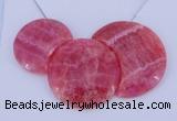 NGP114 Dyed rhodochrosite gemstone pendants set jewelry wholesale