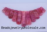 NGP115 Dyed rhodochrosite gemstone pendants set jewelry wholesale