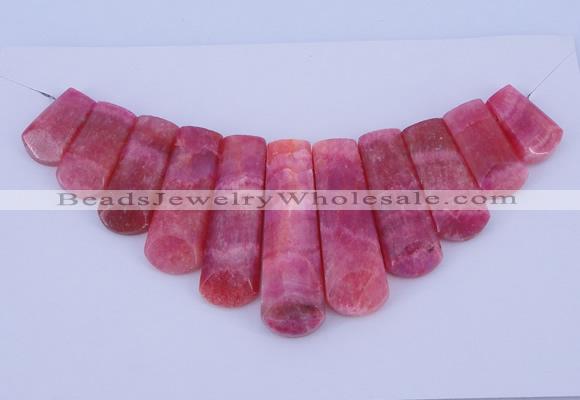 NGP115 Dyed rhodochrosite gemstone pendants set jewelry wholesale