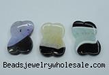 NGP1165 30*50mm freeform druzy agate pendants wholesale