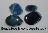 NGP1172 35*50mm - 45*65mm freeform agate gemstone pendants wholesale