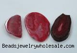 NGP1185 30*45mm - 60*80mm freeform agate gemstone pendants wholesale