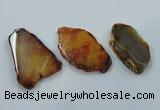 NGP1195 30*60mm - 45*75mm freeform agate gemstone pendants wholesale