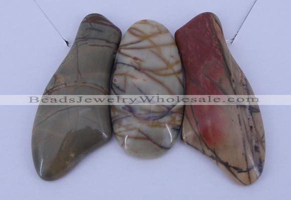 NGP12 Picasso jasper gemstone pendants set jewelry wholesale