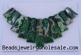 NGP123 Dyed imperial jasper gemstone pendants set jewelry wholesale