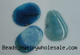 NGP1236 45*60mm - 50*70mm freeform agate gemstone pendants wholesale