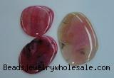 NGP1238 45*50mm - 60*80mm freeform agate gemstone pendants wholesale