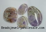 NGP1239 40*50mm - 60*80mm freeform lavender amethyst pendants wholesale