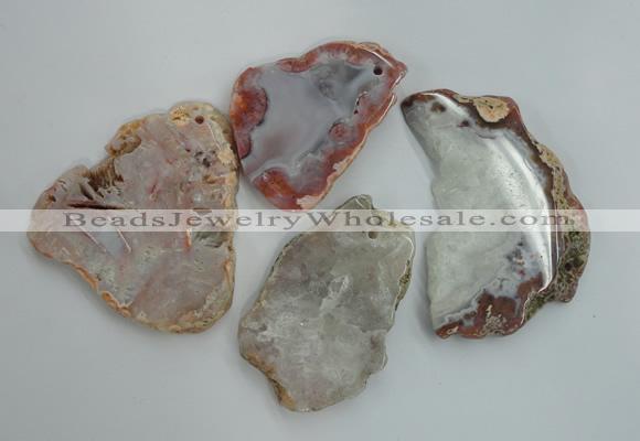 NGP1270 40*50mm - 60*80mm freeform agate gemstone pendants wholesale